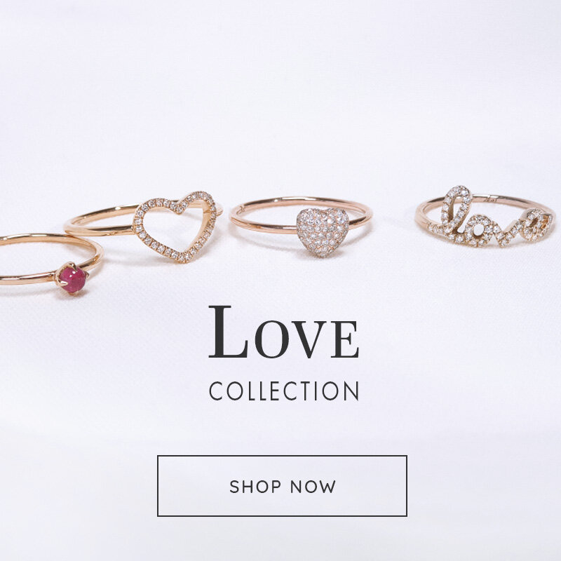 Halskette Love mit Diamanten, 18 K Rosgold