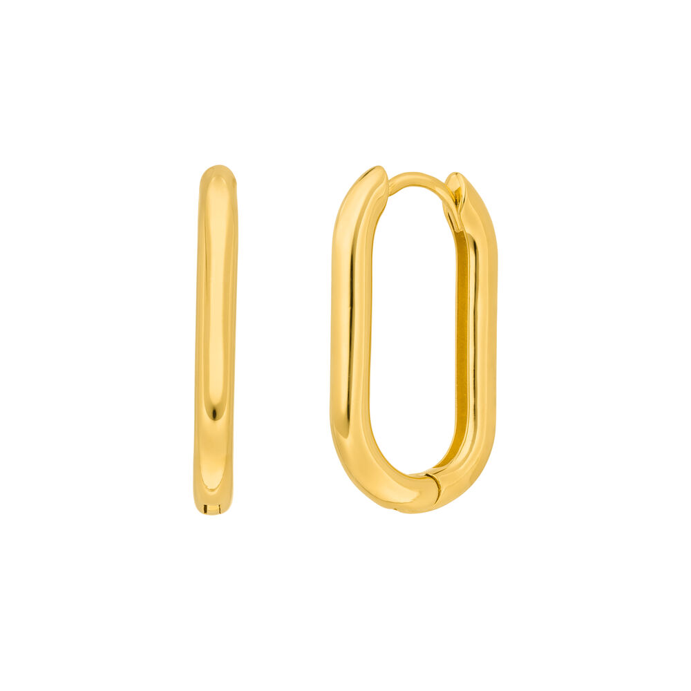 Creole Square, maxi, 18 K Gelbgold vergoldet