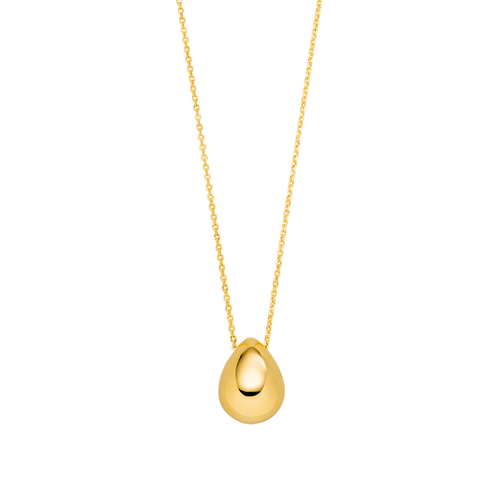 Halskette One Drop, 18 K Gelbgold vergoldet