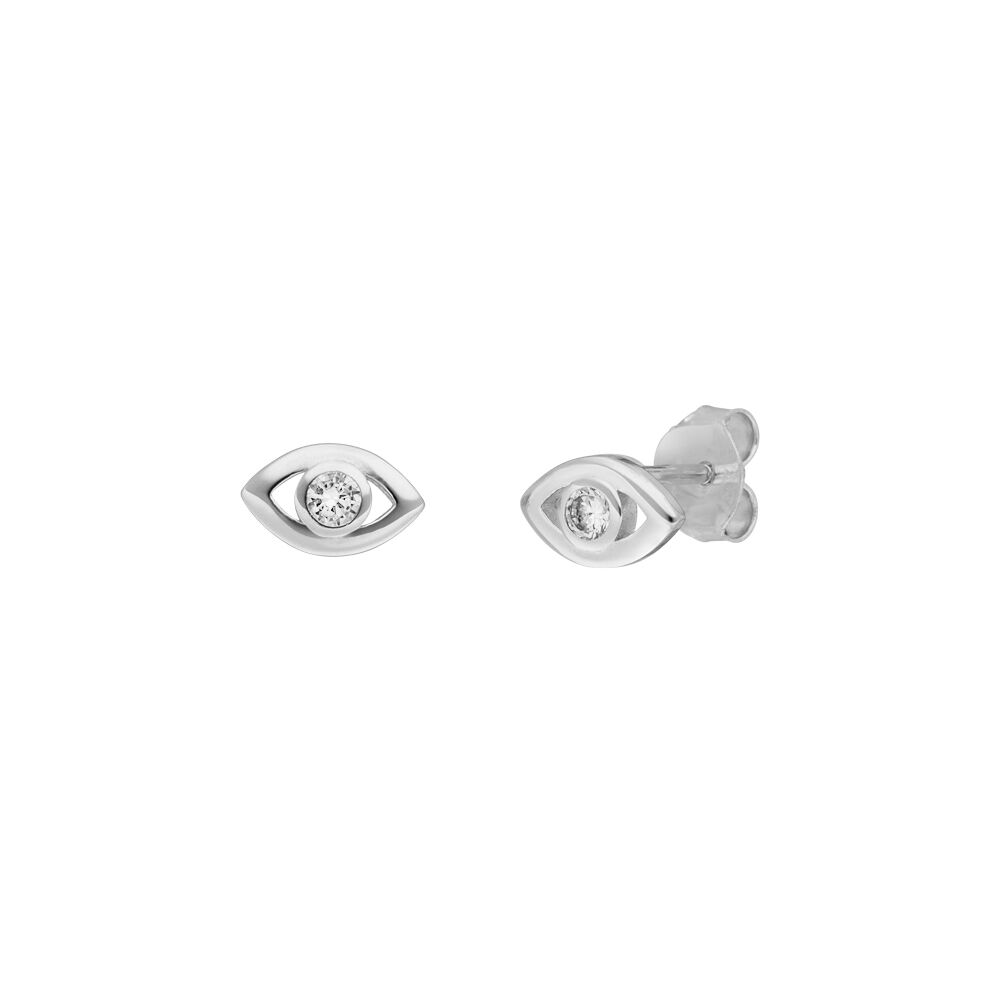 Ohrstecker EVIL EYE, 925 Sterlingsilber