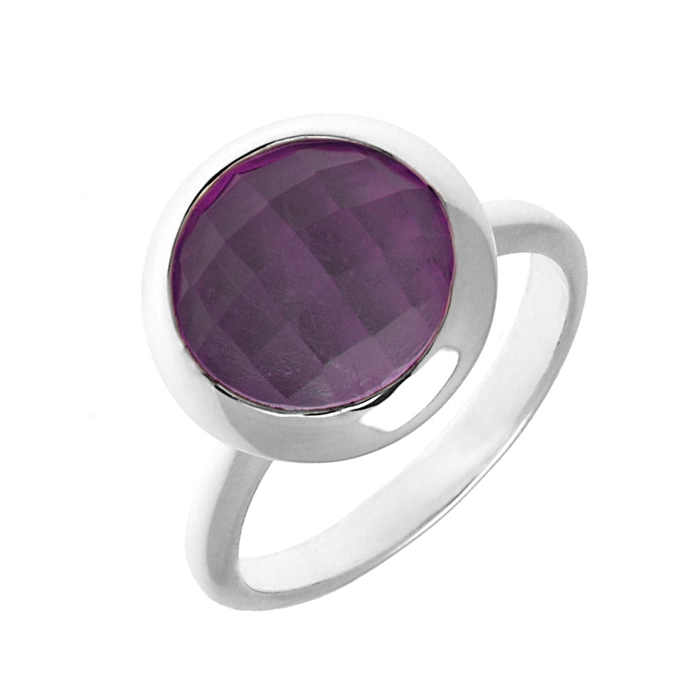 Ring Amethyst, 925 Sterlingsilber, Amethyst, Gr.50