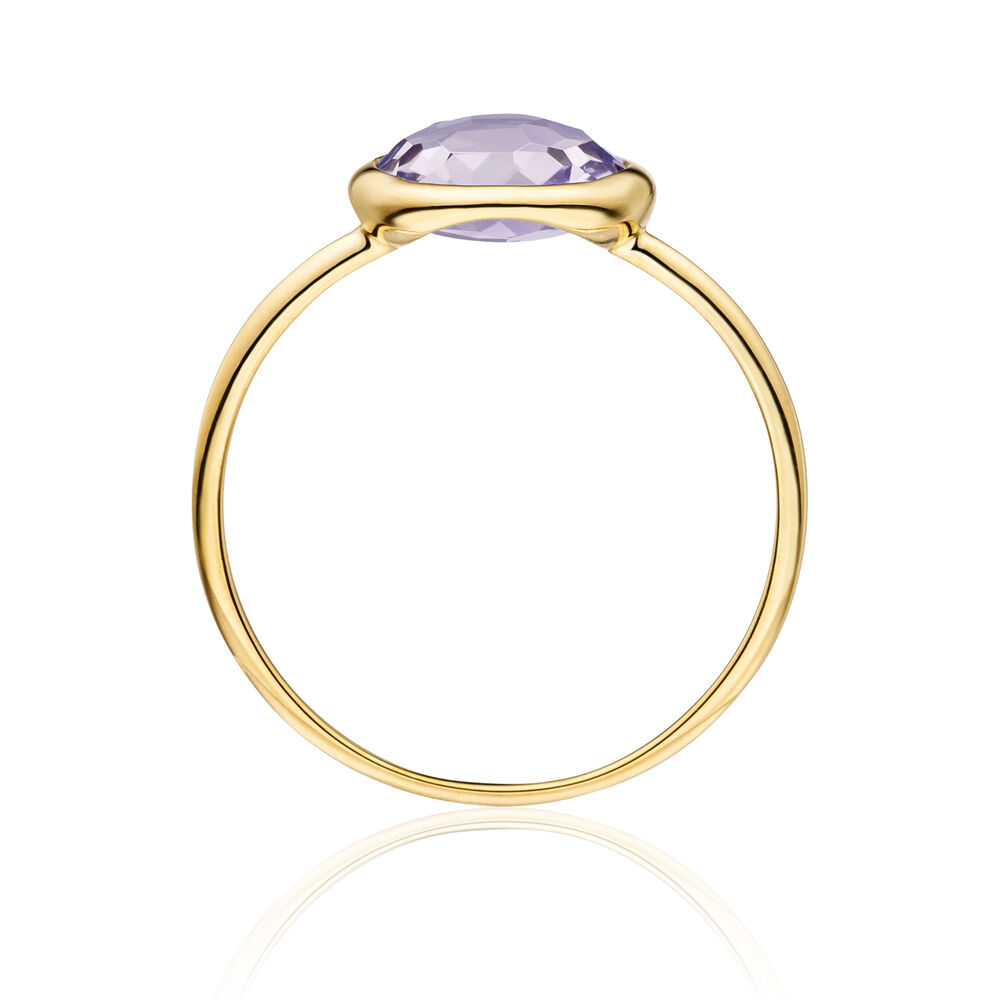 Ring Amethyst, 14 K Gelbgold Bild 3