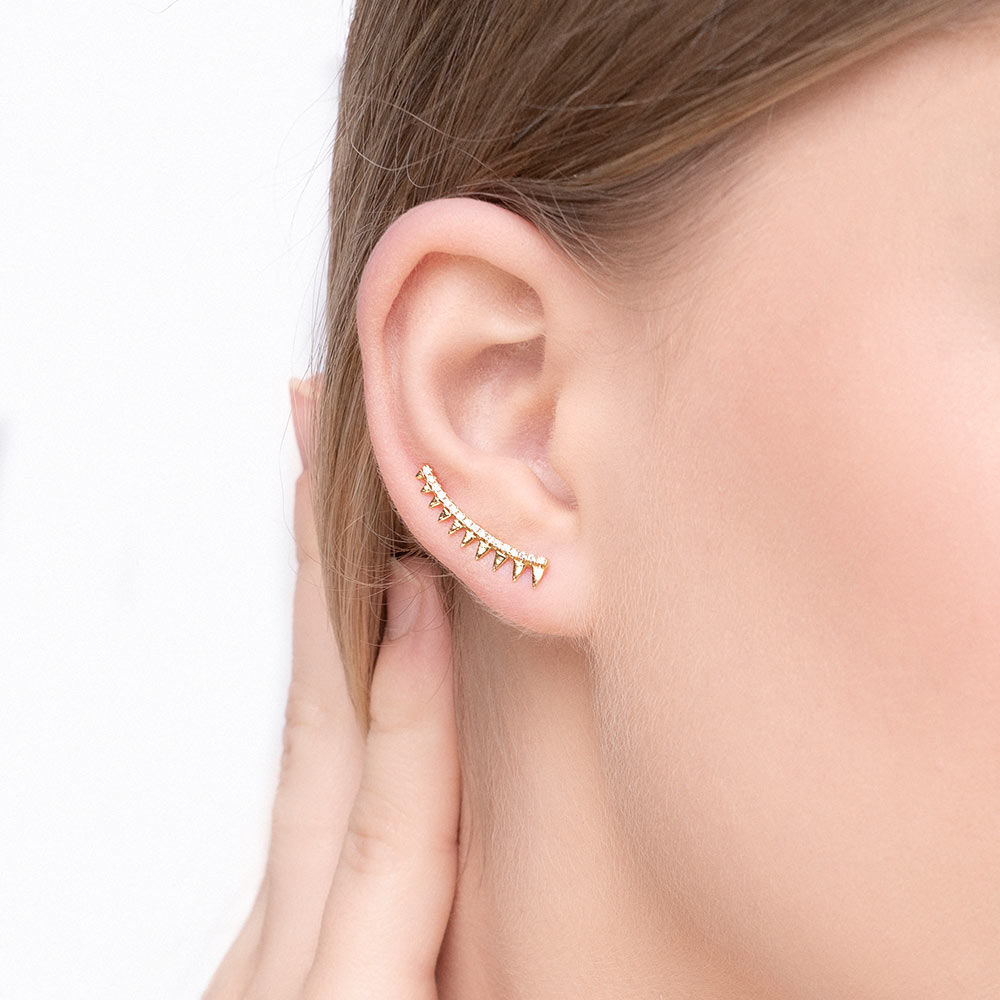 Earclimber Memory II, 18 K Gelbgold vergoldet Bild 4