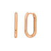 Creole Square, maxi, 18 K Rosegold vergoldet