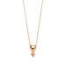 Halskette Heart Drops, 18 K Rosegold vergoldet