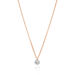 Halskette Pure Diamant, 18 K Rosegold