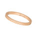 Ring Plaid, matt, 18 K Rosegold vergoldet, Gr.54