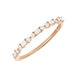 Verlobungsring mit Baguette Diamanten, 14K Rosegold