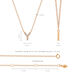 Halskette Letter Y, 14 K Rosegold mit Diamanten Bild 4