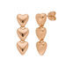 Ohrstecker Three Hearts, 18 K Rosegold vergoldet Bild 2