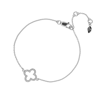 Kleeblatt, 925 Sterlingsilber - Jewelry Leaf Armband