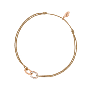 Freundschaftsarmband ETERNAL TOUCH, Diamanten, 14 Karat Rosegold