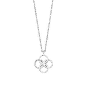 Halskette Clover Charm, 925 Sterlingsilber