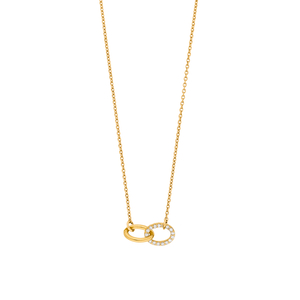 Halskette ETERNAL TOUCH, Diamanten, 14 Karat Gelbgold