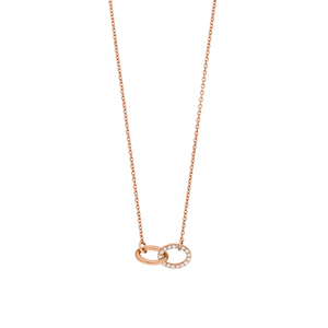 Halskette ETERNAL TOUCH, Diamanten, 14 Karat Rosegold