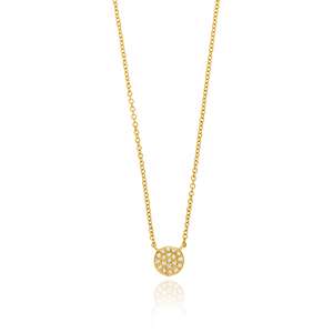 Halskette Pav mit Diamanten, 18 K Gelbgold