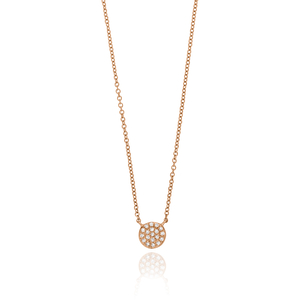 Halskette Pav mit Diamanten, 18 K Rosgold