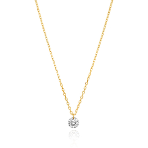 Halskette Pure Diamant, 18 K Gelbgold