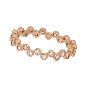 Ring Eternity, 18 Karat Rosegold vergoldet