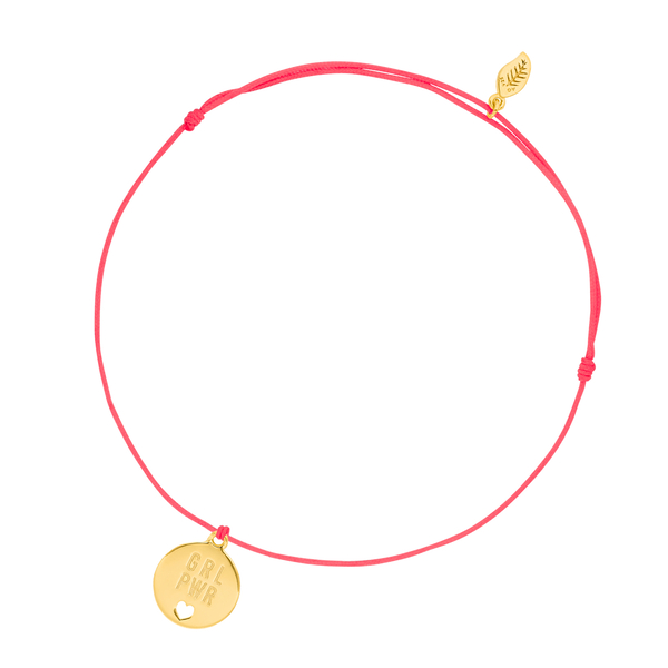 Leaf Jewelry Charity Armband GRL PWR, Koralle