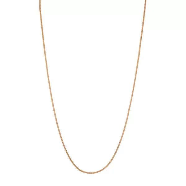 Leaf Jewelry Choker Snake, 43 cm, 18 K Rosegold vergoldet