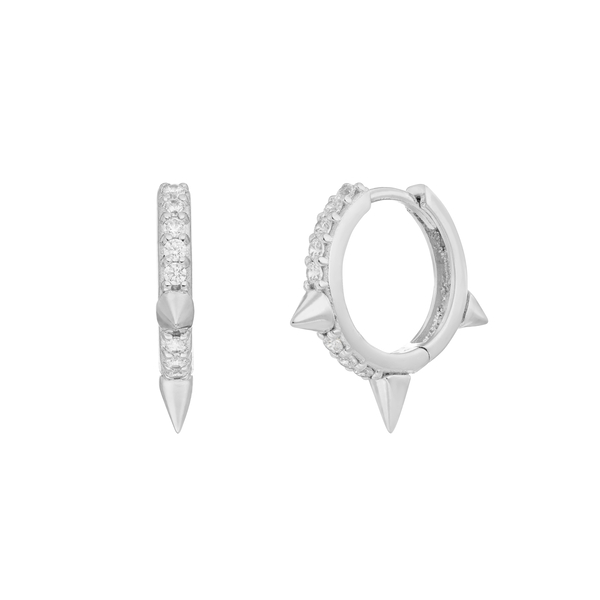 Leaf Jewelry Creole Triple Stud, 925 Sterlingsilber