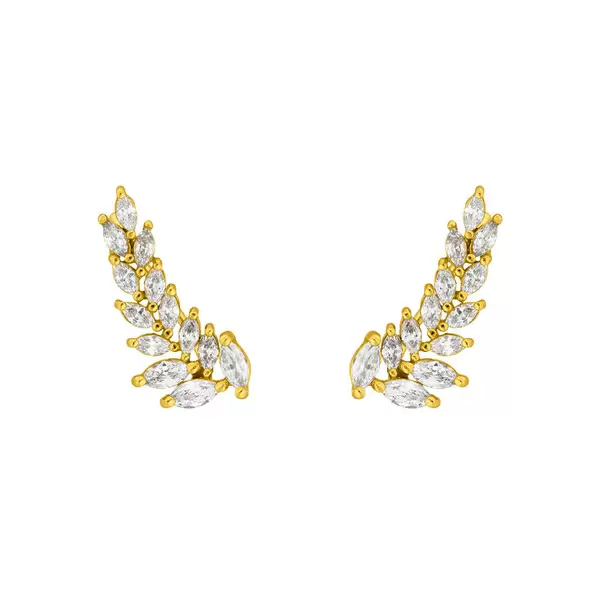 Leaf Jewelry Earclimber Floral, 18 K Gelbgold vergoldet