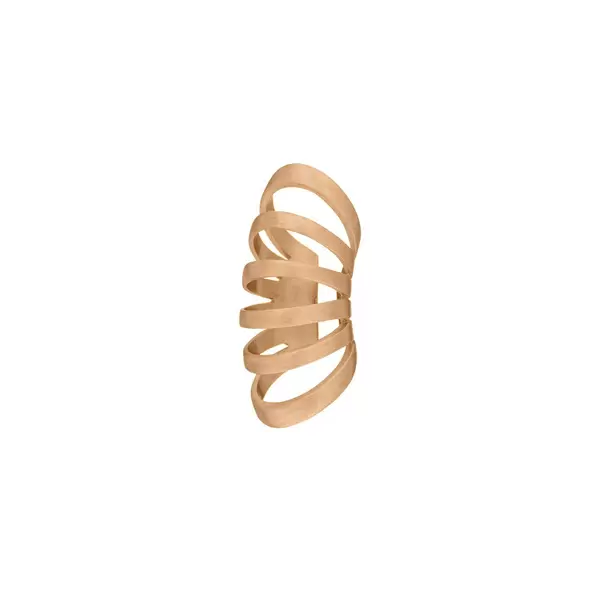 Leaf Jewelry Earcuff Rock, 18 K Rosegold vergoldet