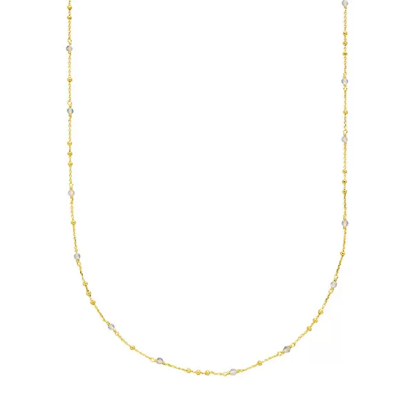 Leaf Jewelry Halskette Flying Gems, Labradorit, 90cm, 18 K Gelbgold vergoldet