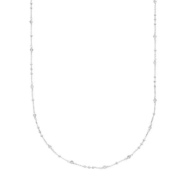 Leaf Jewelry Halskette Flying Gems, Labradorit, 90cm, 925 Sterlingsilber