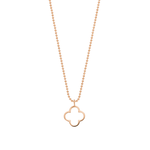 Leaf Jewelry Halskette GENTLE CLOVER, 14 K Rosegold