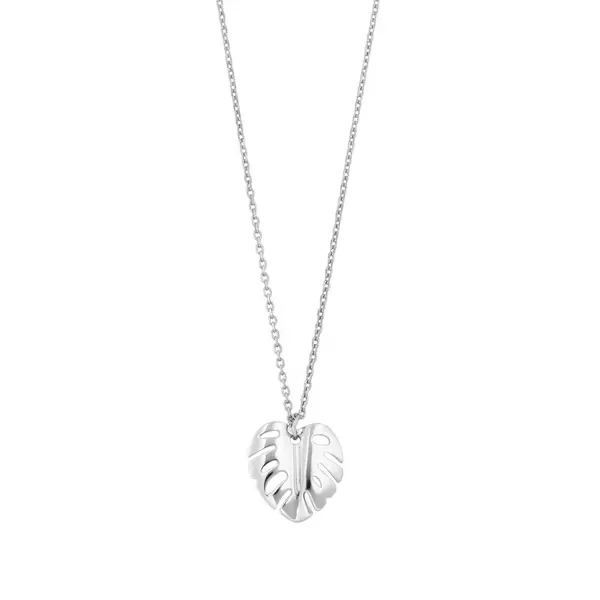 Leaf Jewelry Halskette Monstera Leaf, 45cm, 925 Sterlingsilber