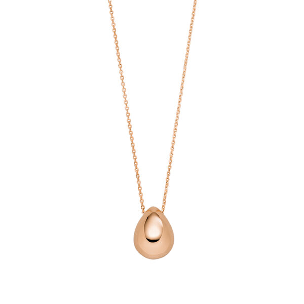 Halskette One Drop, 18 K Rosegold vergoldet