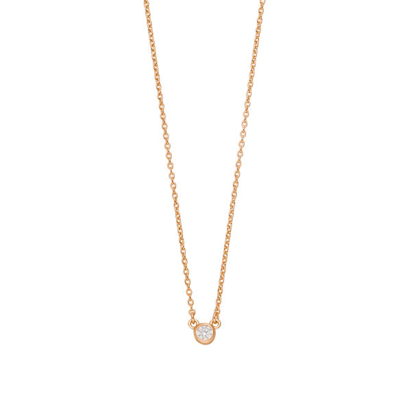 Halskette Pure, 18 K Rosegold vergoldet