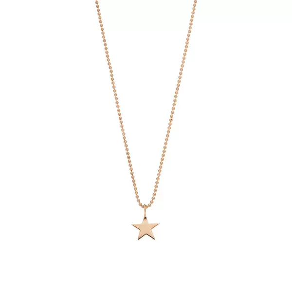 Leaf Jewelry Halskette STAR, 14 K Rosegold