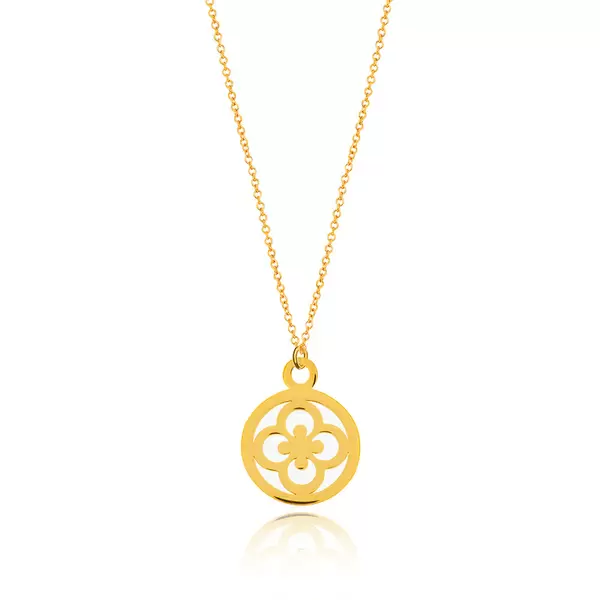 Leaf Jewelry Halskette Clover, 14 K Gelbgold