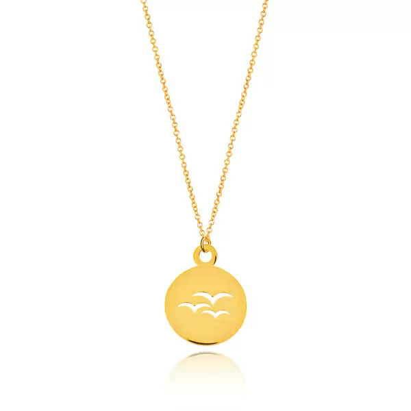 Leaf Jewelry Halskette Birds, 14 K Gelbgold