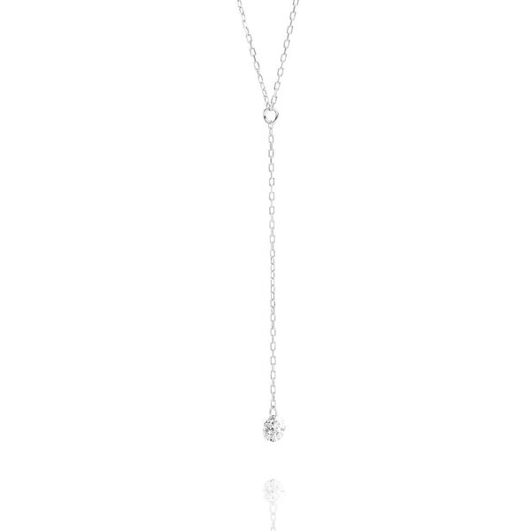 Halskette Y-Pure Diamant, 18 K Weigold