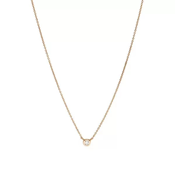 Leaf Jewelry Halskette "my first diamond", 14 K Rosegold