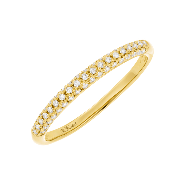 Leaf Jewelry Ring DAZZLE mit Diamanten, 14K Gelbgold