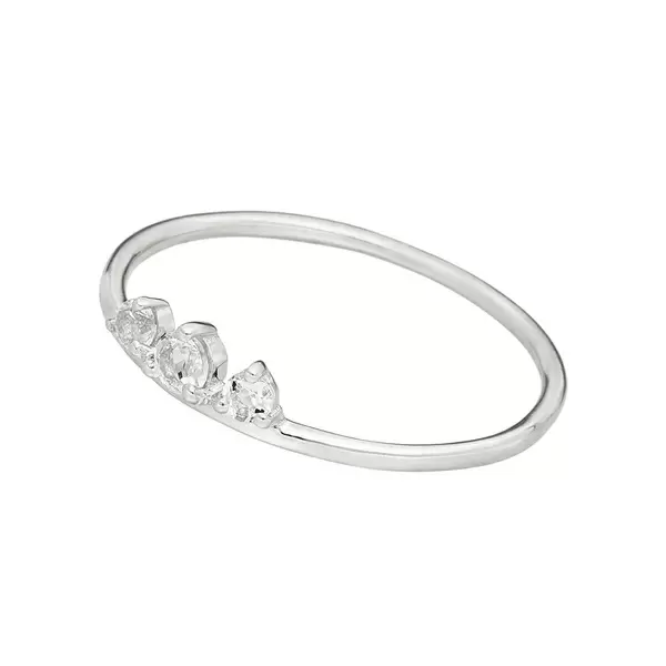 Leaf Jewelry Ring Sweet Gems Bergkristall, 925 Sterlingsilber, Gr.54