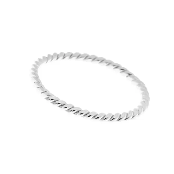 Leaf Jewelry Twist Ring, 925 Sterlingsilber, Größe 50